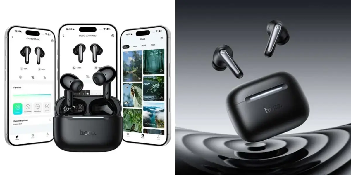 Hoco EQ101 True Wireless ANC Earbuds Hoco EQ101 True Wireless ANC Earbuds