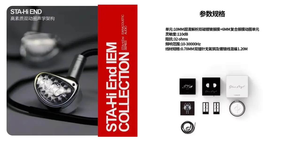 Earacoustic STA Hi-End Dual Driver In-Ear Headphones