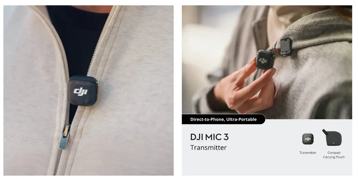 DJI Mic 3 Wireless Microphone Transmitter with 400m Range