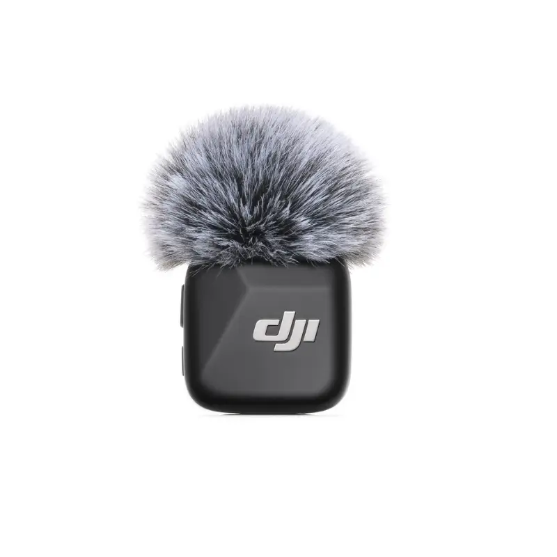 DJI Mic Mini Transmitter in Infinity Black on white background