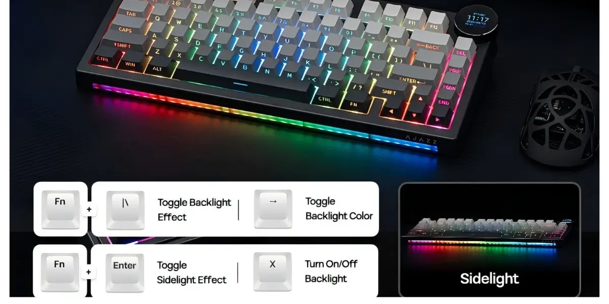 AJAZZ AK820V2 Wireless Mechanical Keyboard with Screen