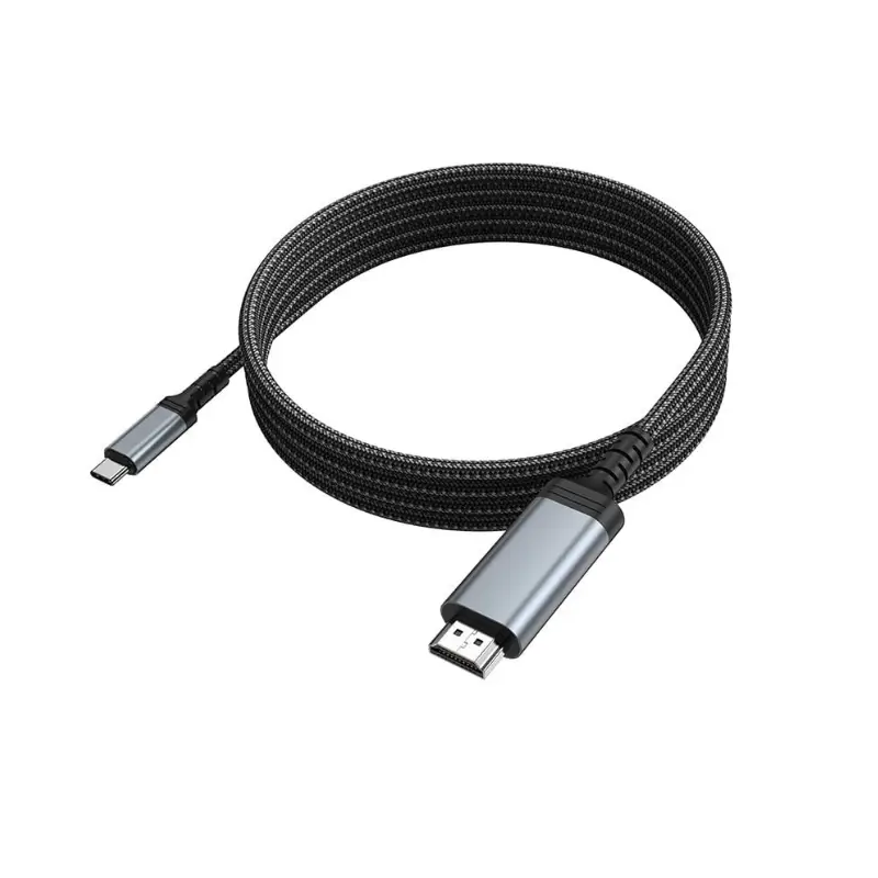 HOCO UA43 USB-C to HDMI 4K screen mirroring cable, 1.8 meters HOCO UA43 USB-C to HDMI 4K screen mirroring cable, 1.8 meters