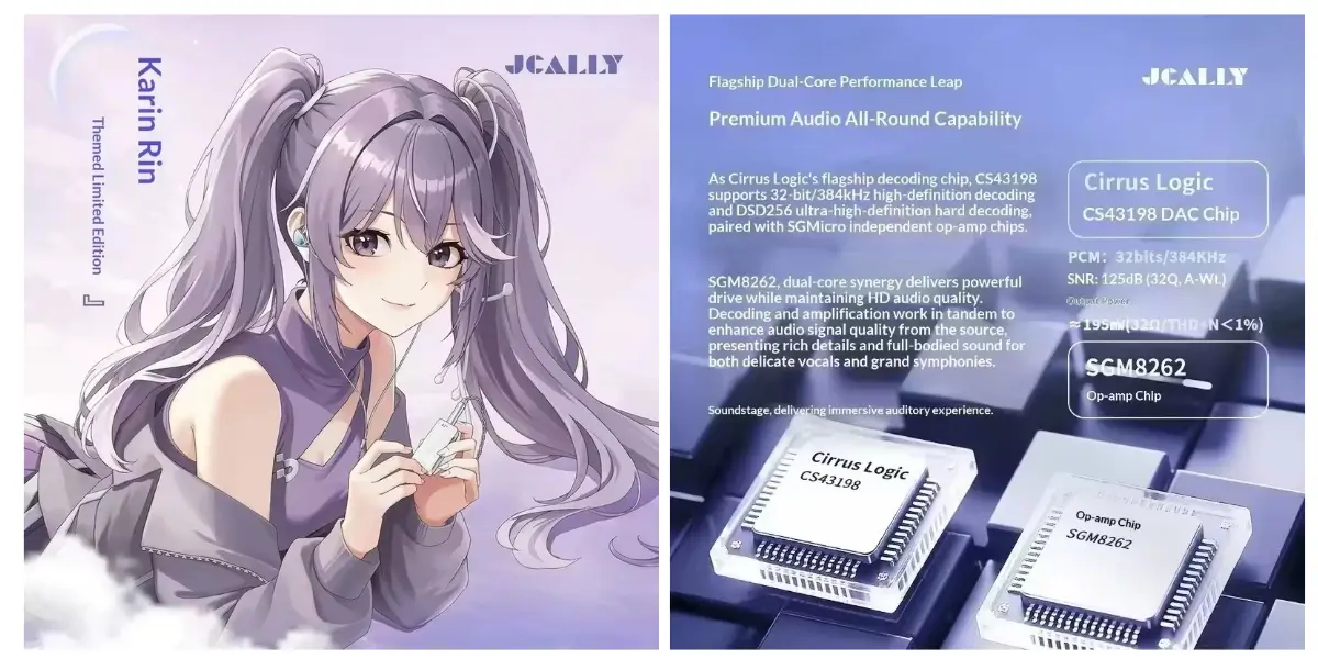 JCALLY JM98MAX 2 Portable DAC Headphone Amplifier
