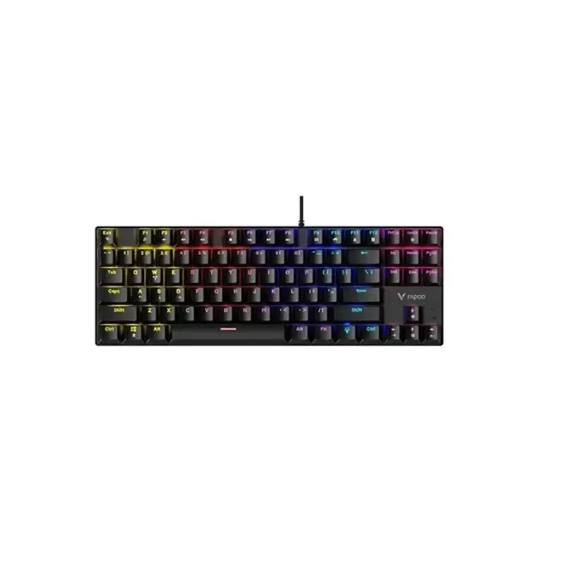 Rapoo GK500 mechanical gaming keyboard front view with RGB lighting Rapoo GK500 mechanical gaming keyboard front view with RGB lighting
