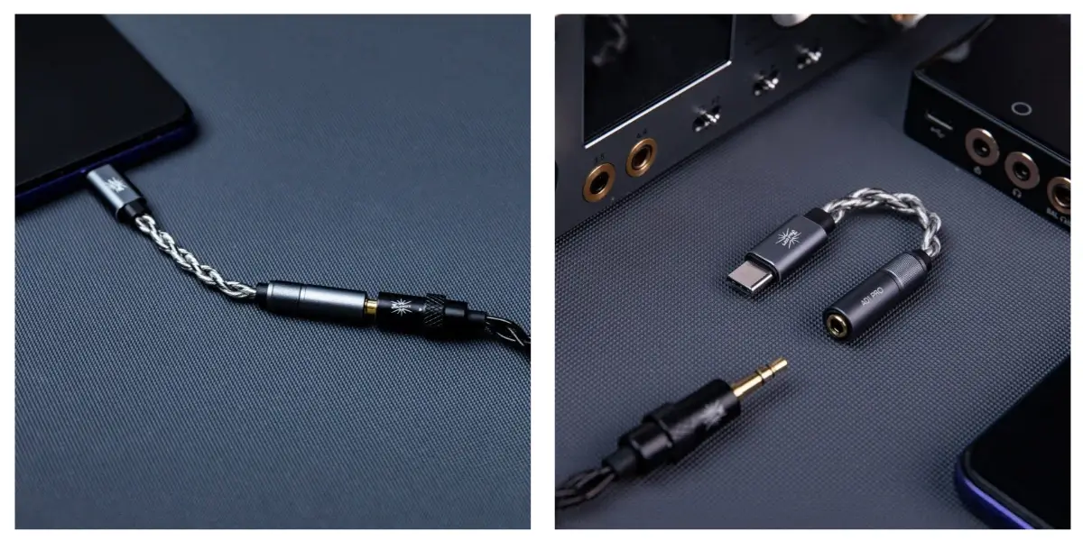Kiwi Ears AD1 Pro USB-C to 3.5mm DAC Dongle with 32-Bit Hi-Res Audio
