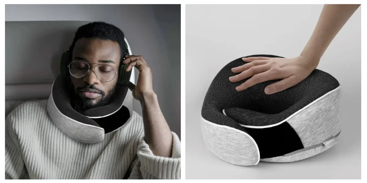 Momax 1-World Ergonomic Memory Foam Travel Neck Pillow