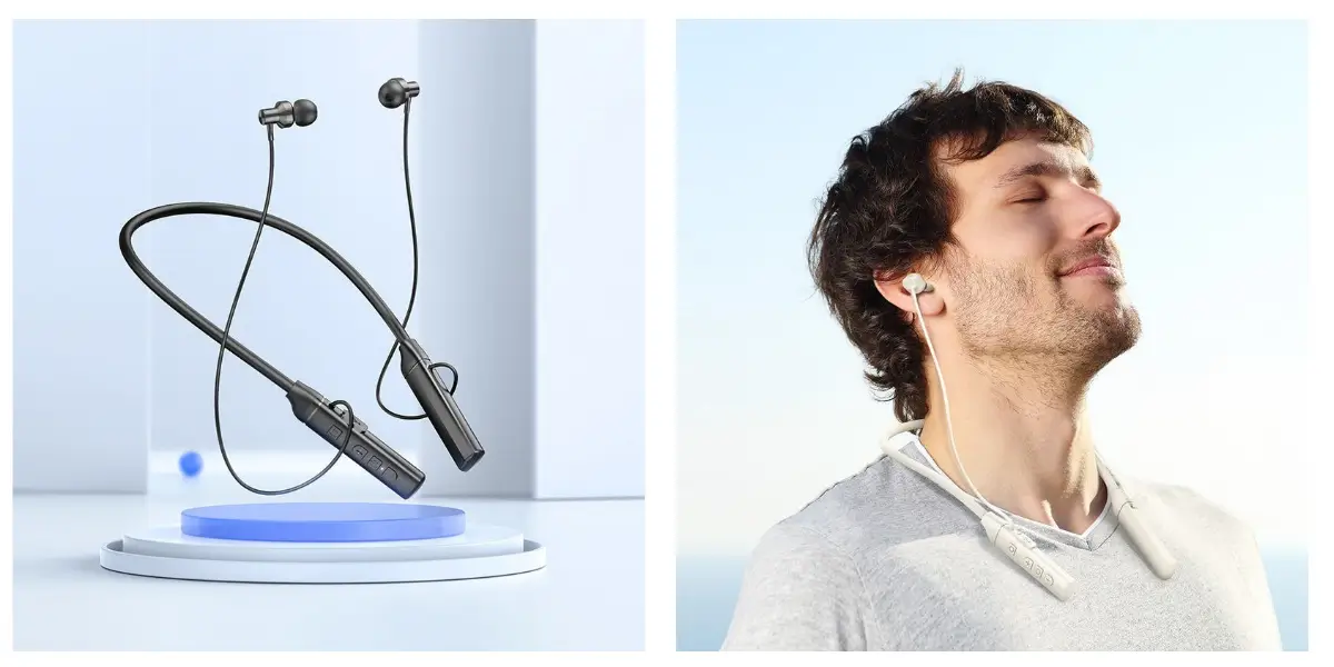 Borofone BE65 Neckband Bluetooth Earphones with IPX5 Waterproof
