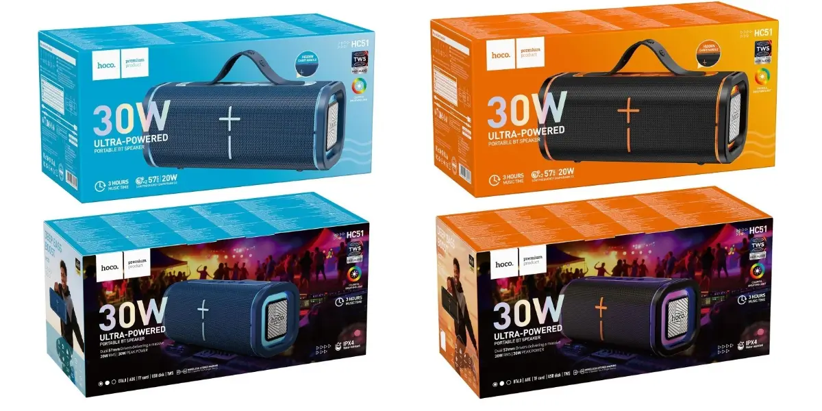 Hoco HC51 Portable Bluetooth Speaker with TWS Pairing