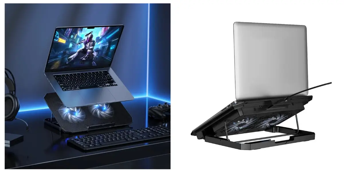 Hoco GA4 Jade Dual Fan Laptop Cooling Stand with LED