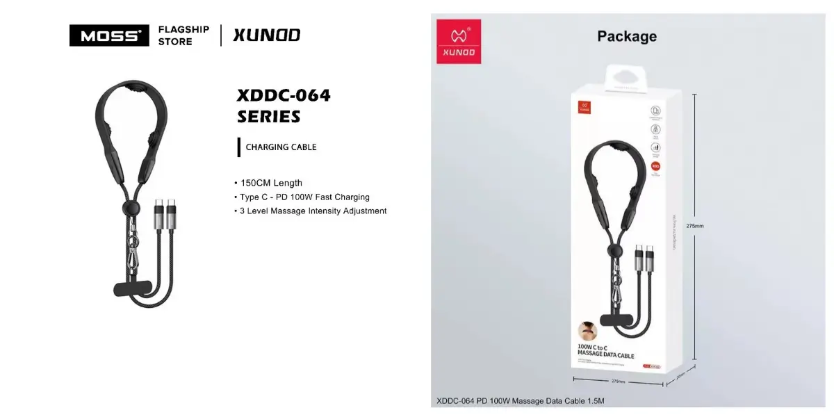 XUNDD XDDC-064 100W PD USB-C Fast Charging Cable