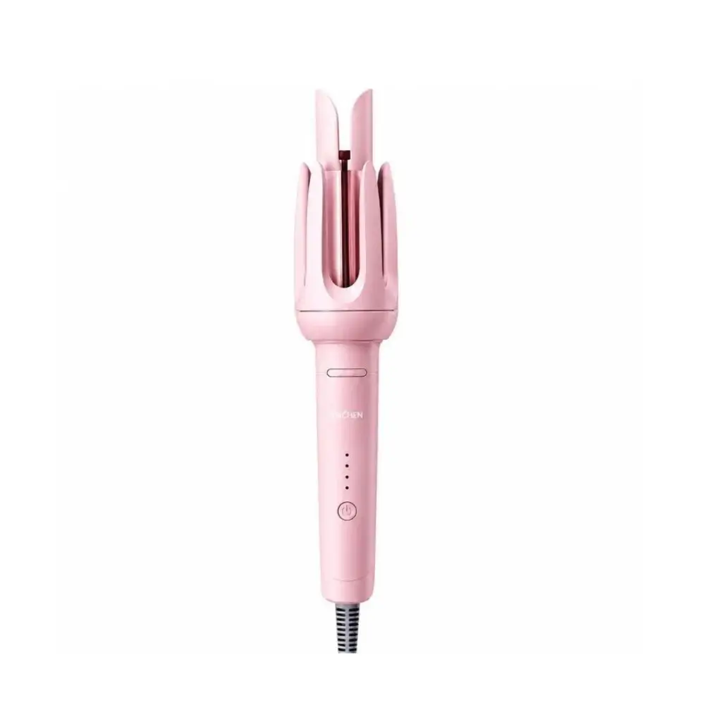 Enchen H5 pink ceramic hair curler on white background Enchen H5 pink ceramic hair curler on white background