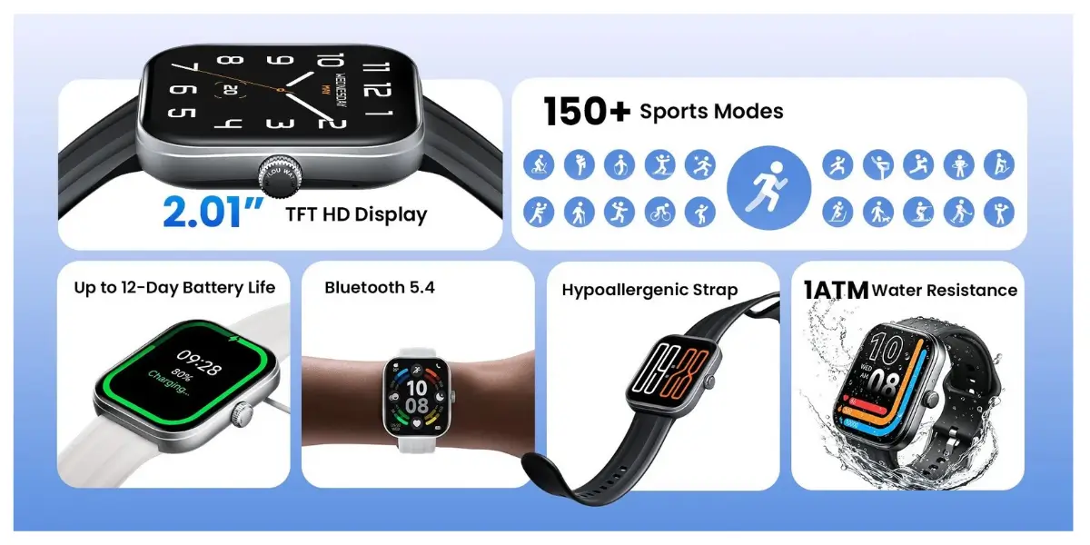 HAYLOU Watch Faro Smartwatch with 12-Day Battery Life