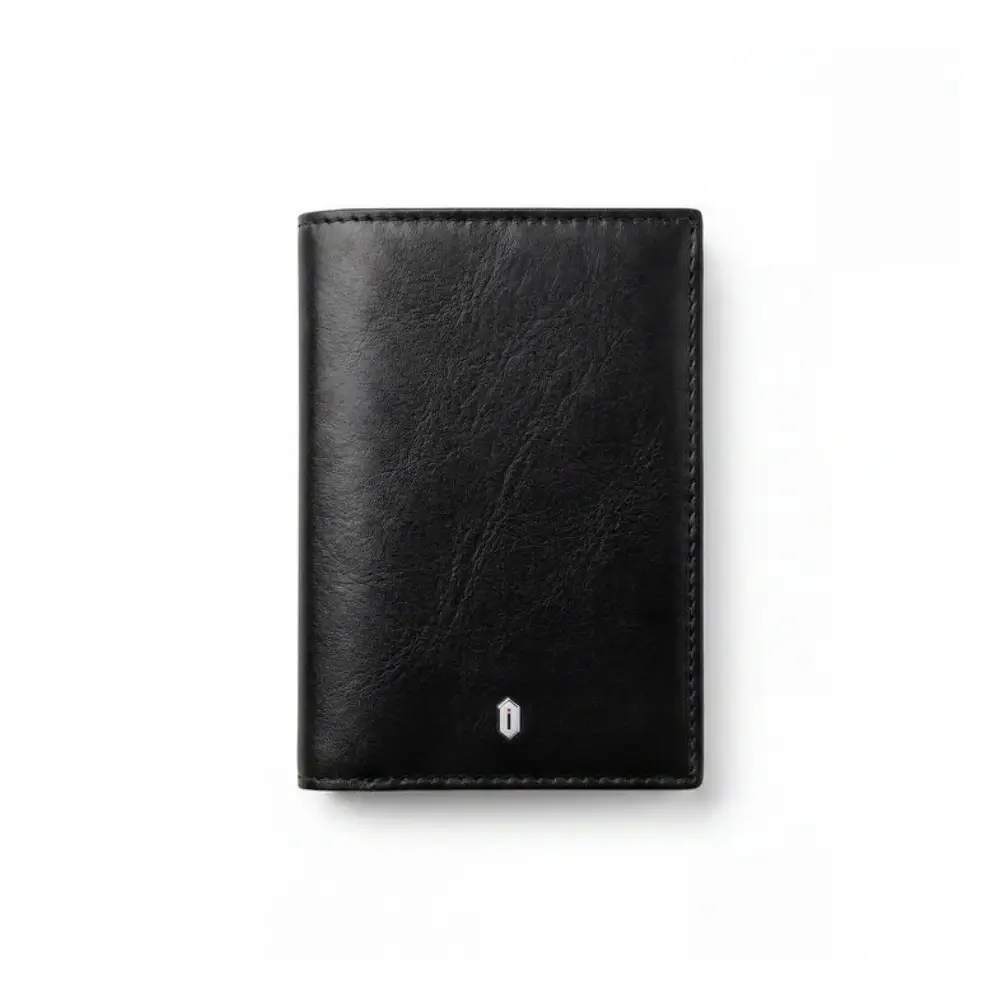WiWU Royal Passport Wallet FM in black leather finish WiWU Royal Passport Wallet FM in black leather finish