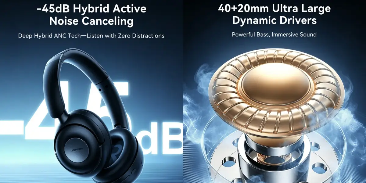 Joyroom JR-JH3 Hybrid ANC Wireless Headphones - image 2