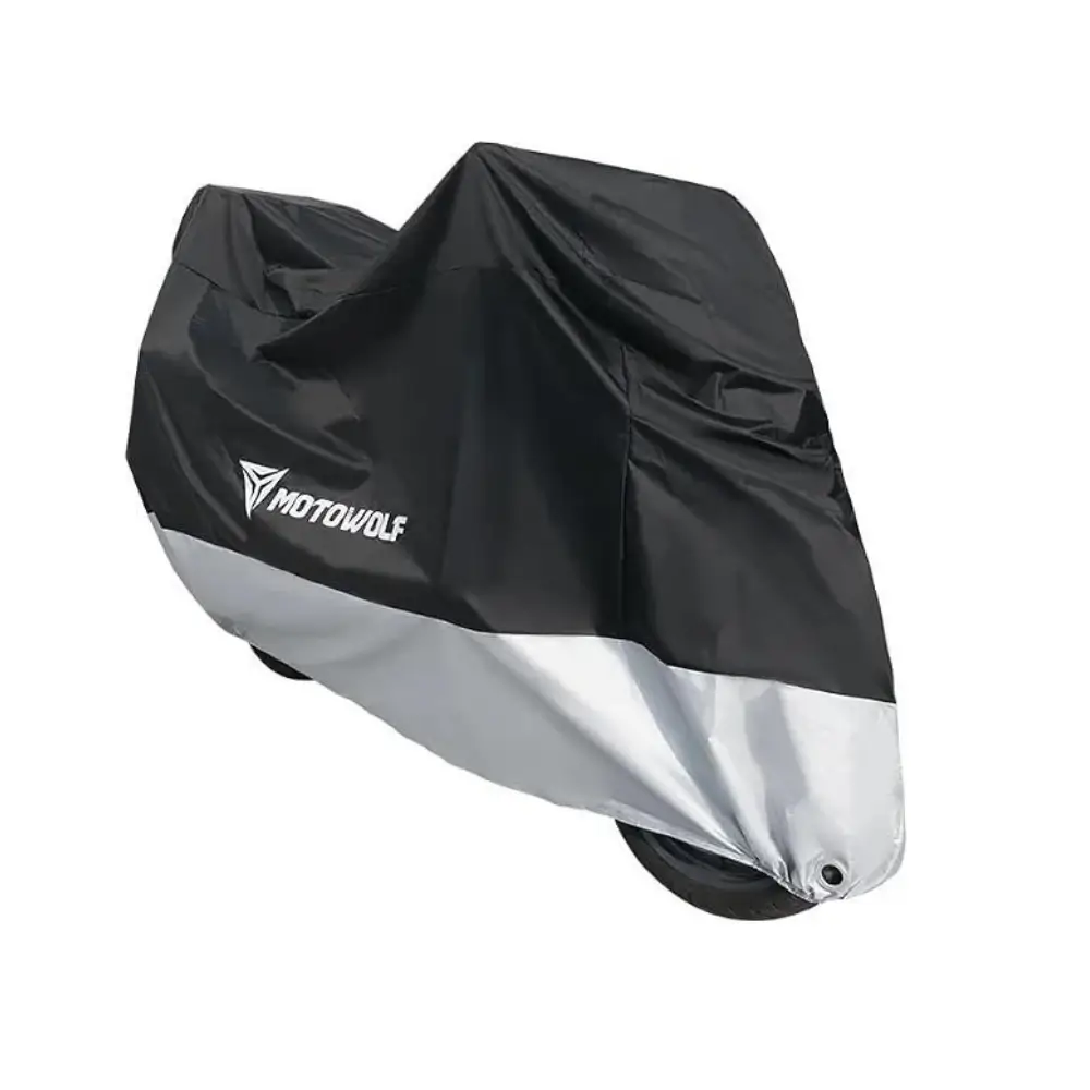 Motorcycle cover XXL size black and silver finish Motorcycle cover XXL size black and silver finish