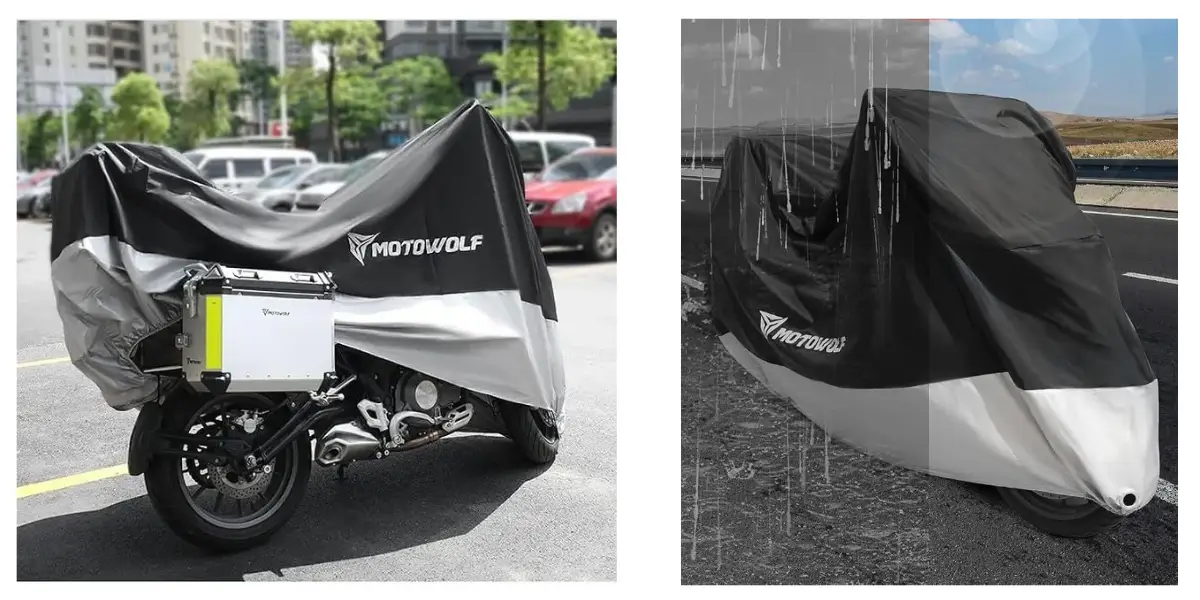 Motowolf MDL0802B Waterproof Motorcycle Cover XXL