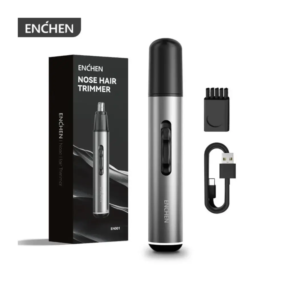 Enchen EN001 nose and ear hair trimmer in silver and gold Enchen EN001 nose and ear hair trimmer in silver and gold