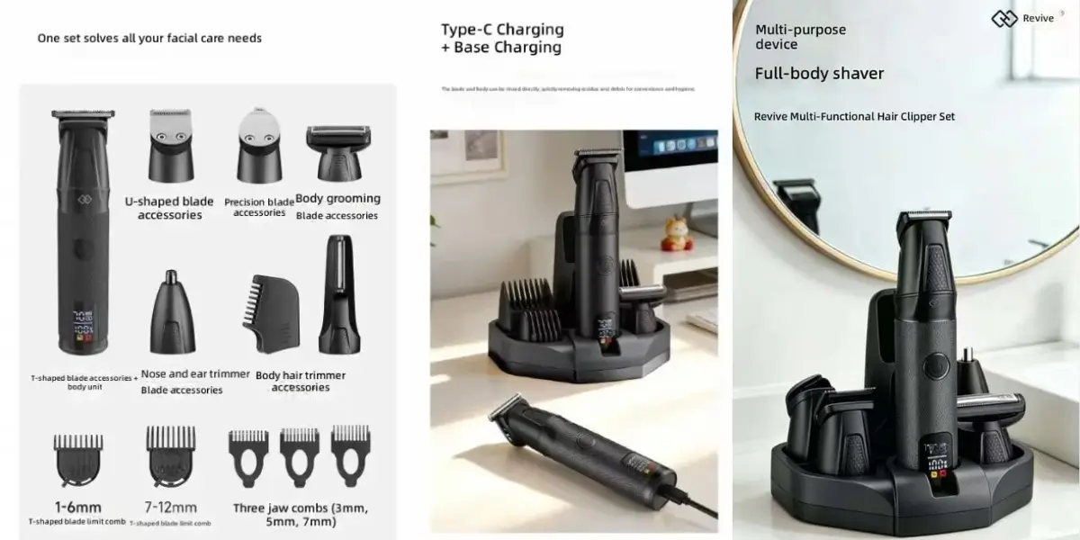 Huanxing EC106 Cordless Hair Clipper Set