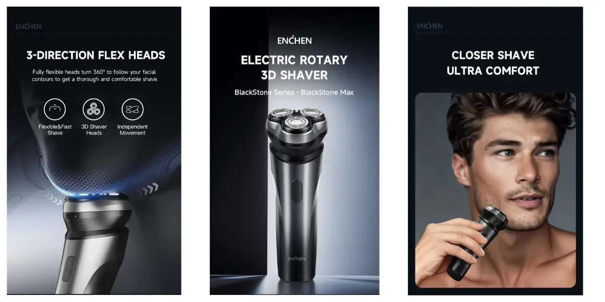 ENCHEN Blackstone MAX Electric Rotary Shaver