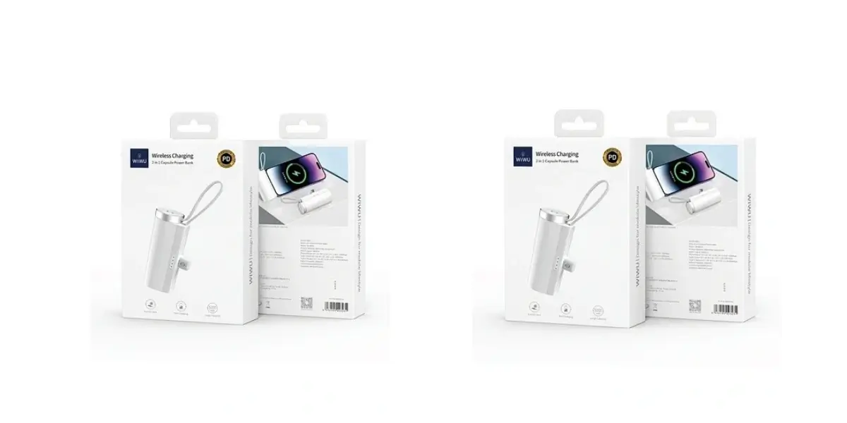 WiWU Wi-W026 2-in-1 Power Bank with Built-In Cable - image 2