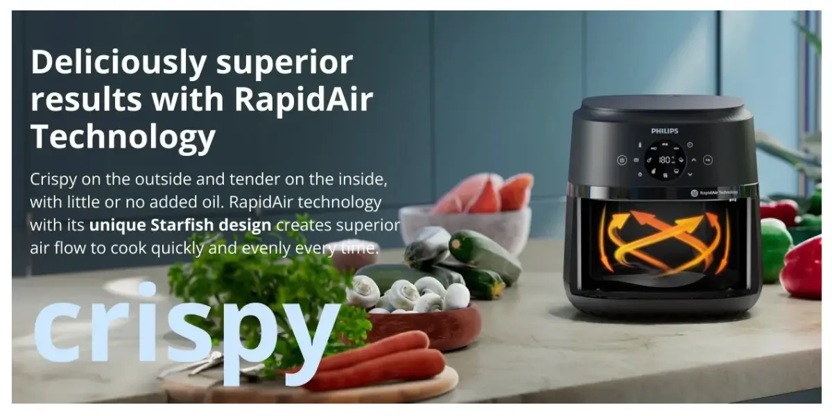 Philips NA231 6.2L Digital Air Fryer With Cooking Window - image 2