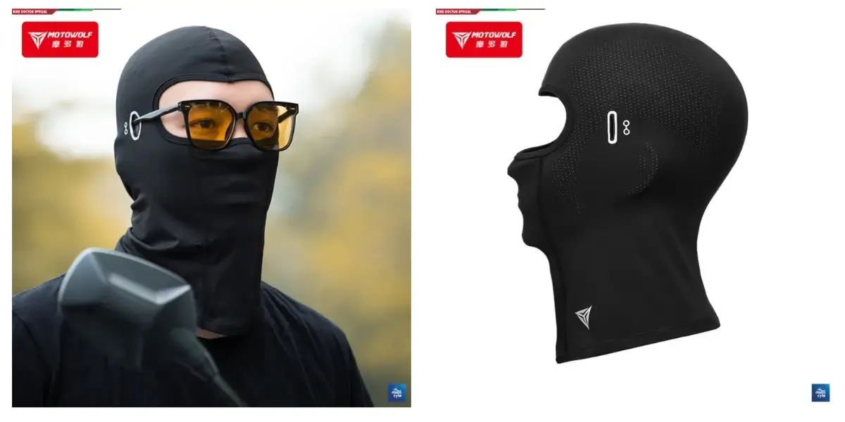 Motowolf MDL1919 CoolMax Motorcycle Riding Ninja Mask - image 2