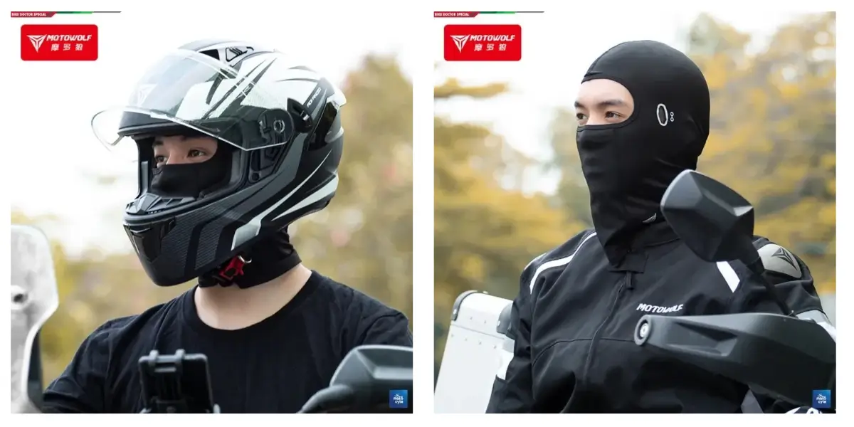 Motowolf MDL1919 CoolMax Motorcycle Riding Ninja Mask