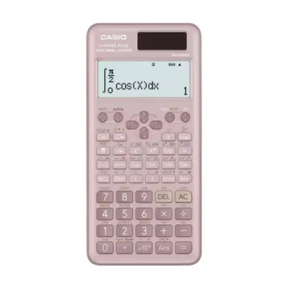 Natural Textbook Display showing a fraction equation on the Casio fx-991ES PLUS-2