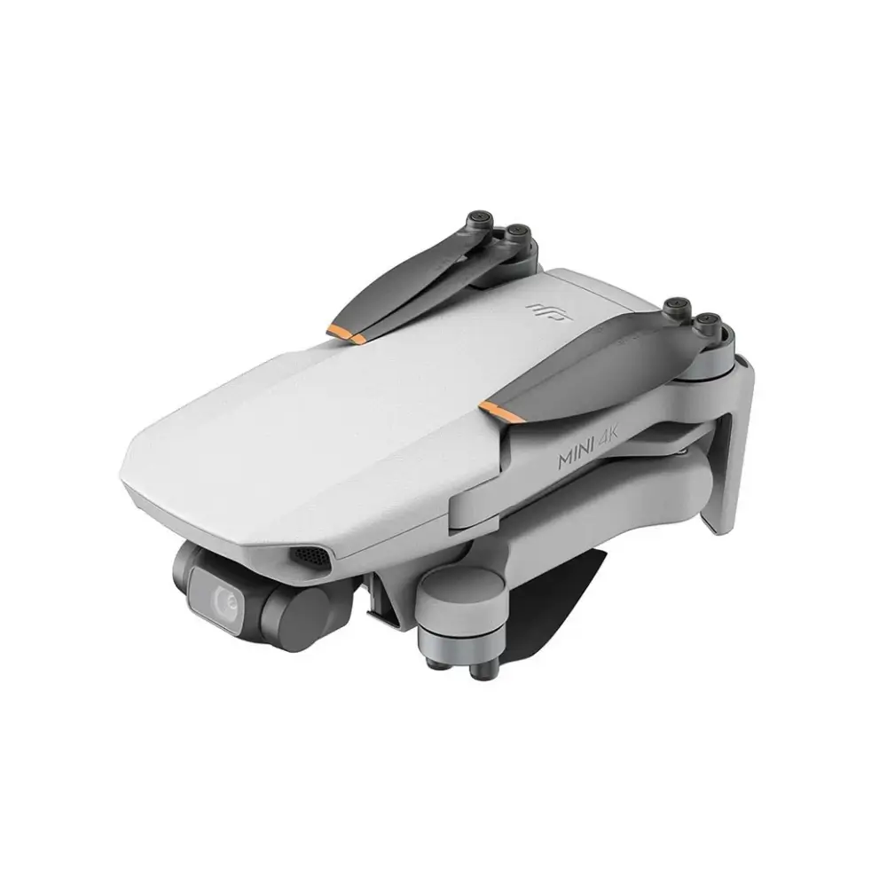 DJI Mini 4K with propellers unfolded for flight DJI Mini 4K with propellers unfolded for flight