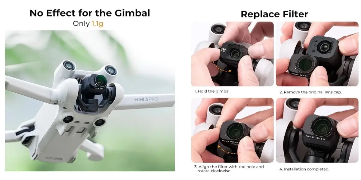 K&F Concept 28mm CPL Filter for DJI Mini 3/Mini 3 Pro - image 2