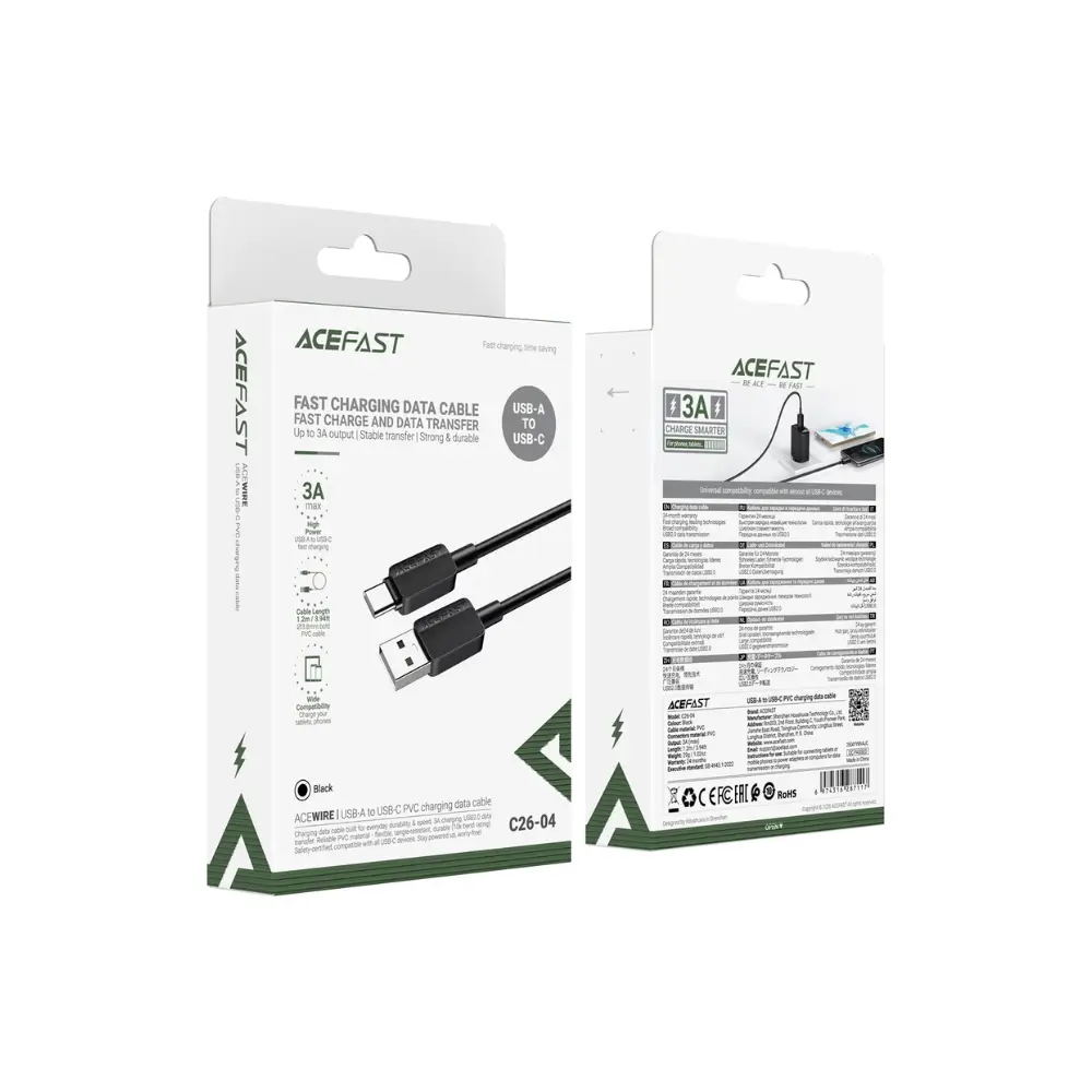 ACEFAST C2604 USB-A to USB-C Fast Charging Data Cable ACEFAST C2604 USB-A to USB-C Fast Charging Data Cable