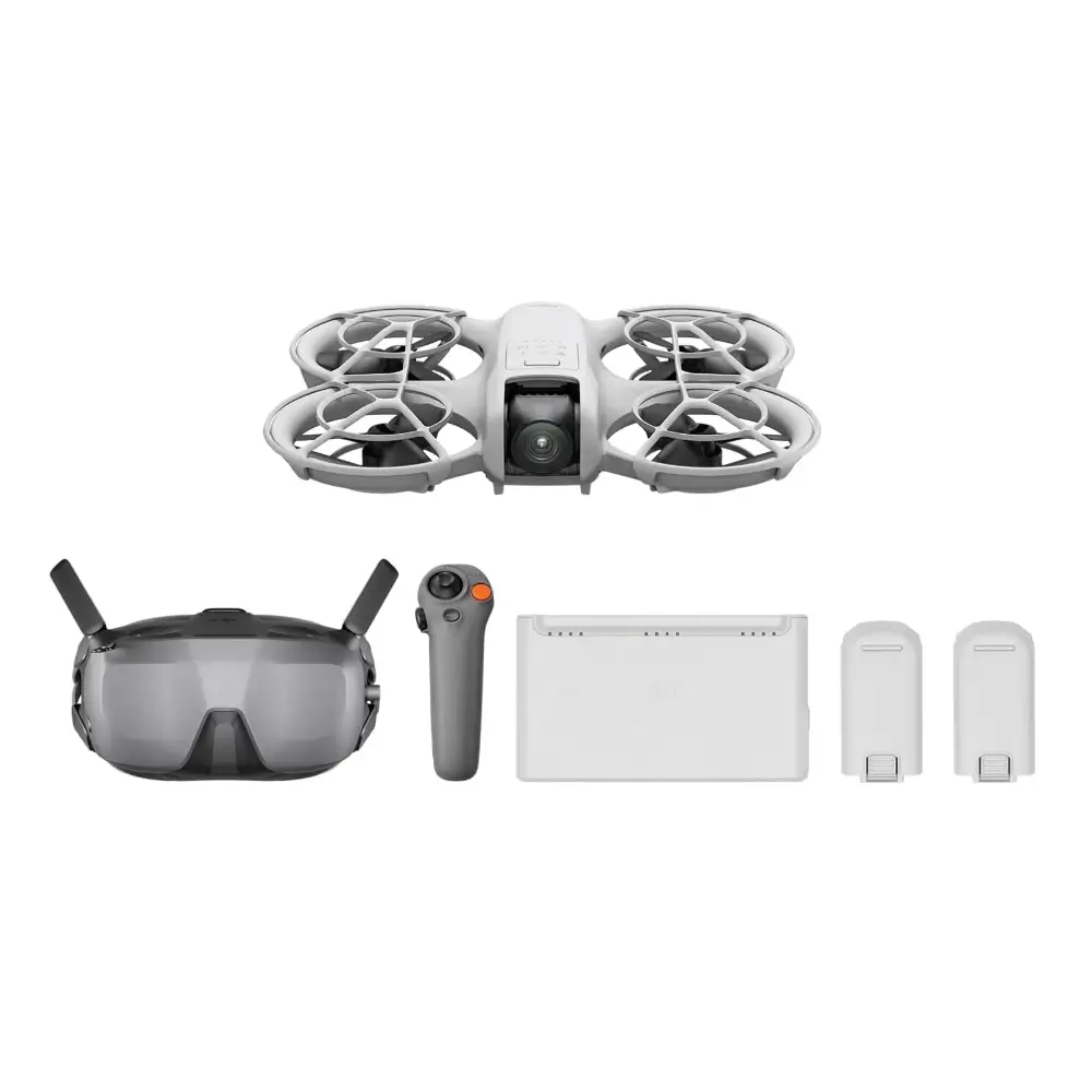 DJI Neo compact drone with propeller guards detail