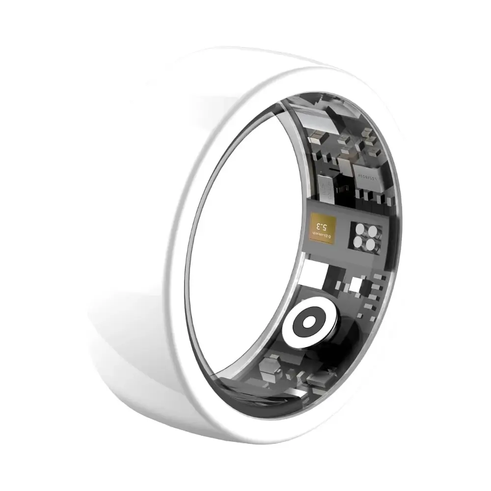 Riversong smart ring material and finish detail Riversong smart ring material and finish detail