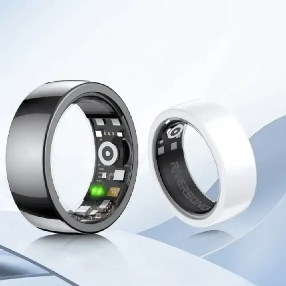 Riversong nano ceramic smart ring front view Riversong nano ceramic smart ring front view