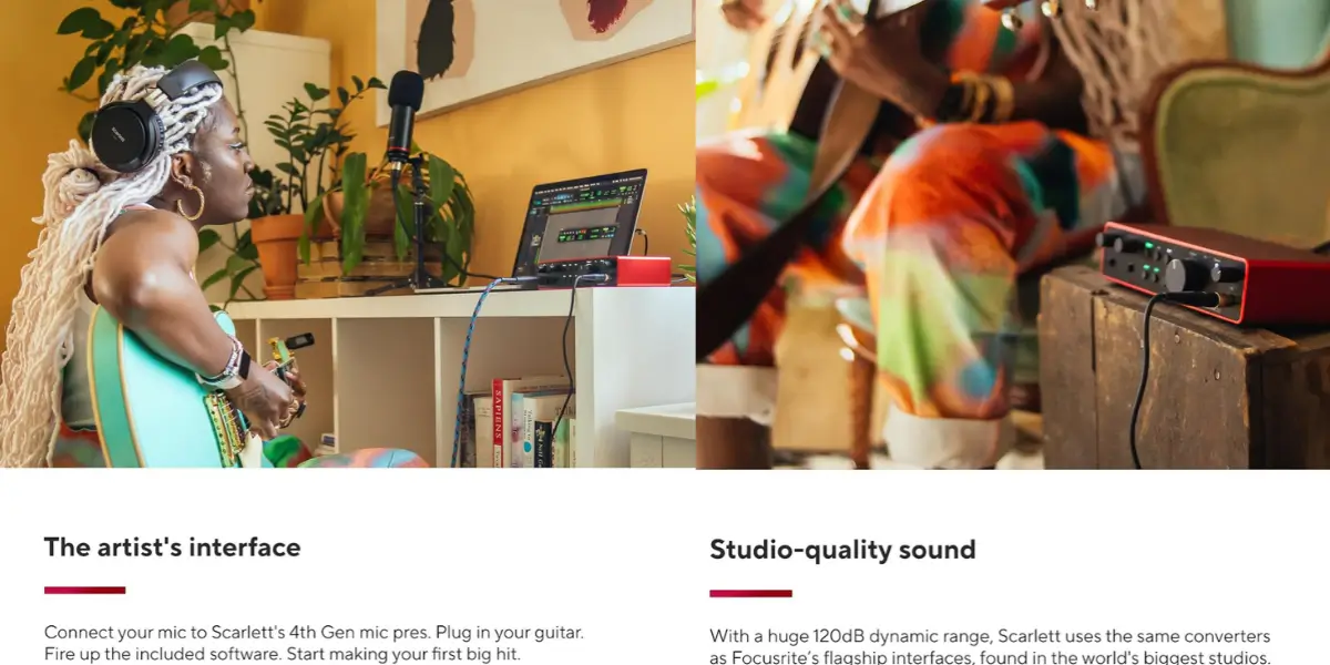 Focusrite Scarlett 2i2 4th Gen USB-C Audio Interface - image 2