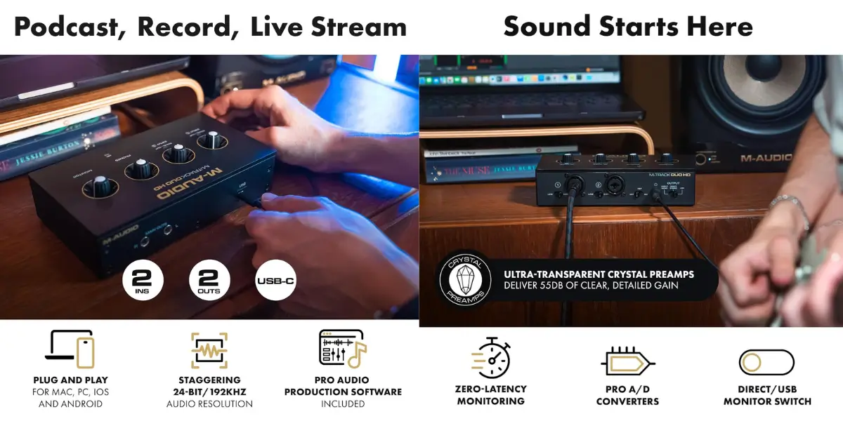 M-Audio M-Track Duo HD USB-C Audio Interface - image 2