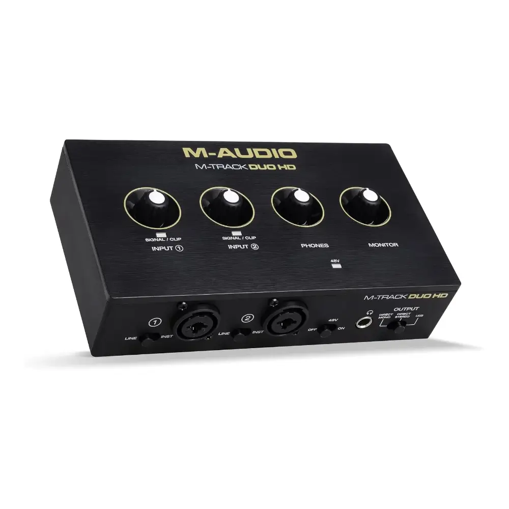 M-Track Duo HD zero-latency monitoring feature highlight