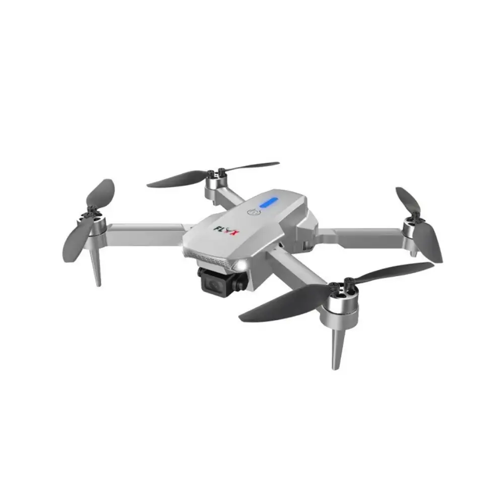 Flyx Max 2 drone shown from a front angle on white background Flyx Max 2 drone shown from a front angle on white background