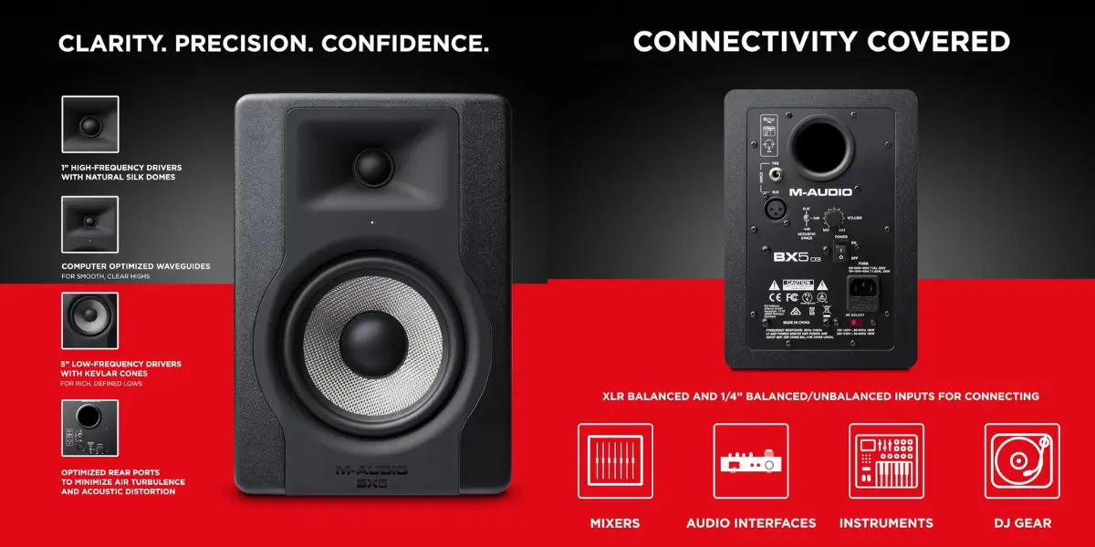 M-Audio BX5 D3 5" Studio Monitor Speaker