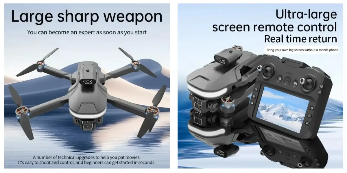 U6 5K Triple Camera Foldable Drone with Gesture Control - image 2
