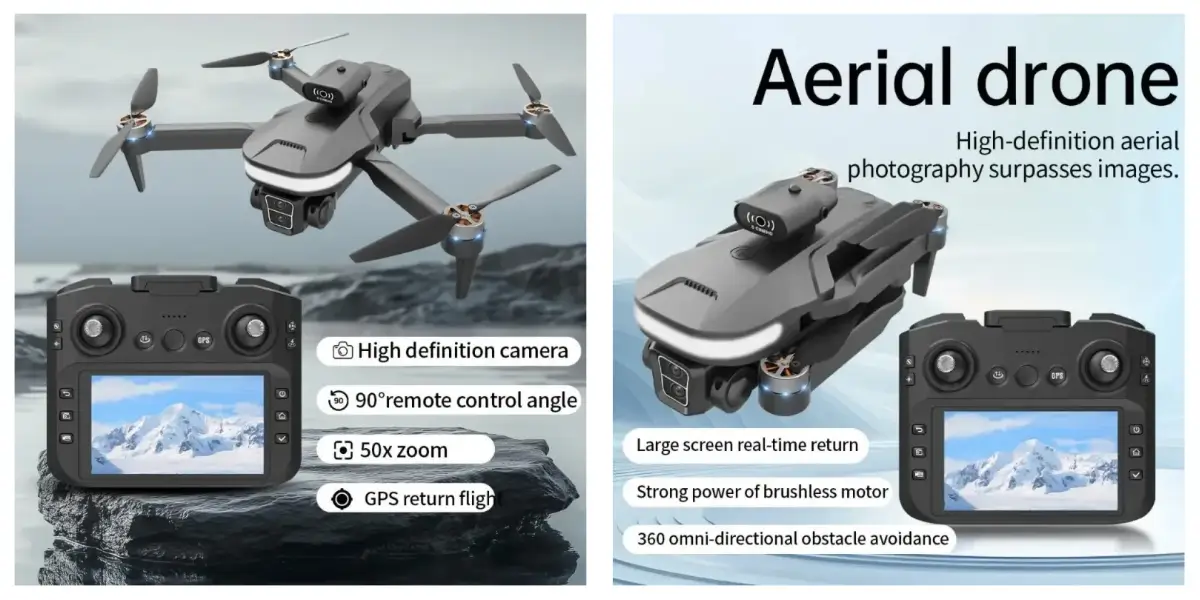 U6 5K Triple Camera Foldable Drone with Gesture Control