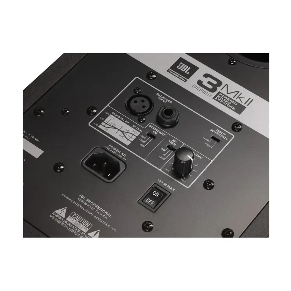 JBL 305P MkII studio monitor speaker front view