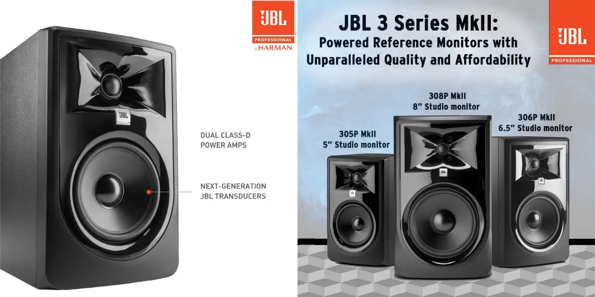 JBL 306P MkII 6.5-Inch Powered Studio Monitor Speaker