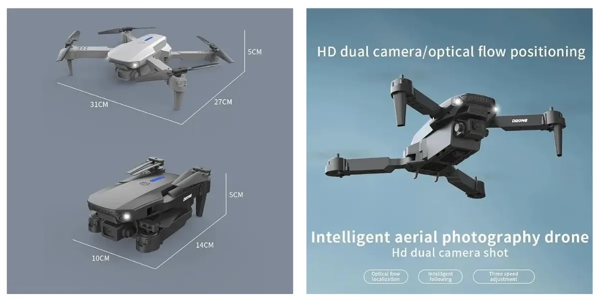 E88 Pro Foldable 4K FPV Camera Drone with Dual Cameras - image 2