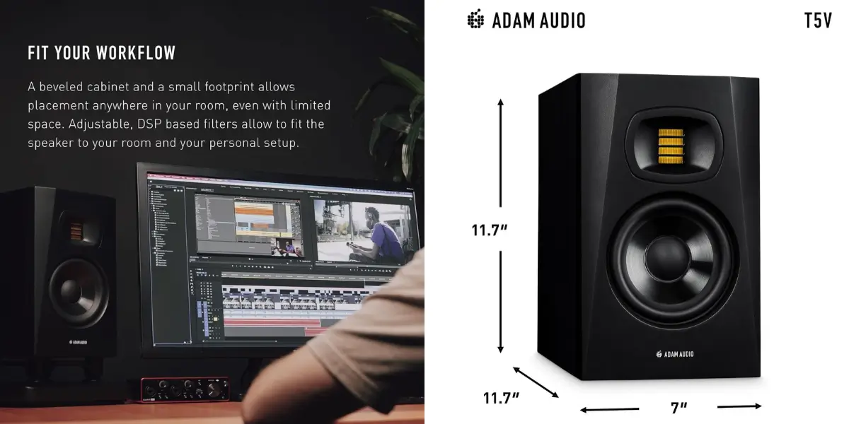 ADAM Audio T5V Powered Studio Monitor Speaker