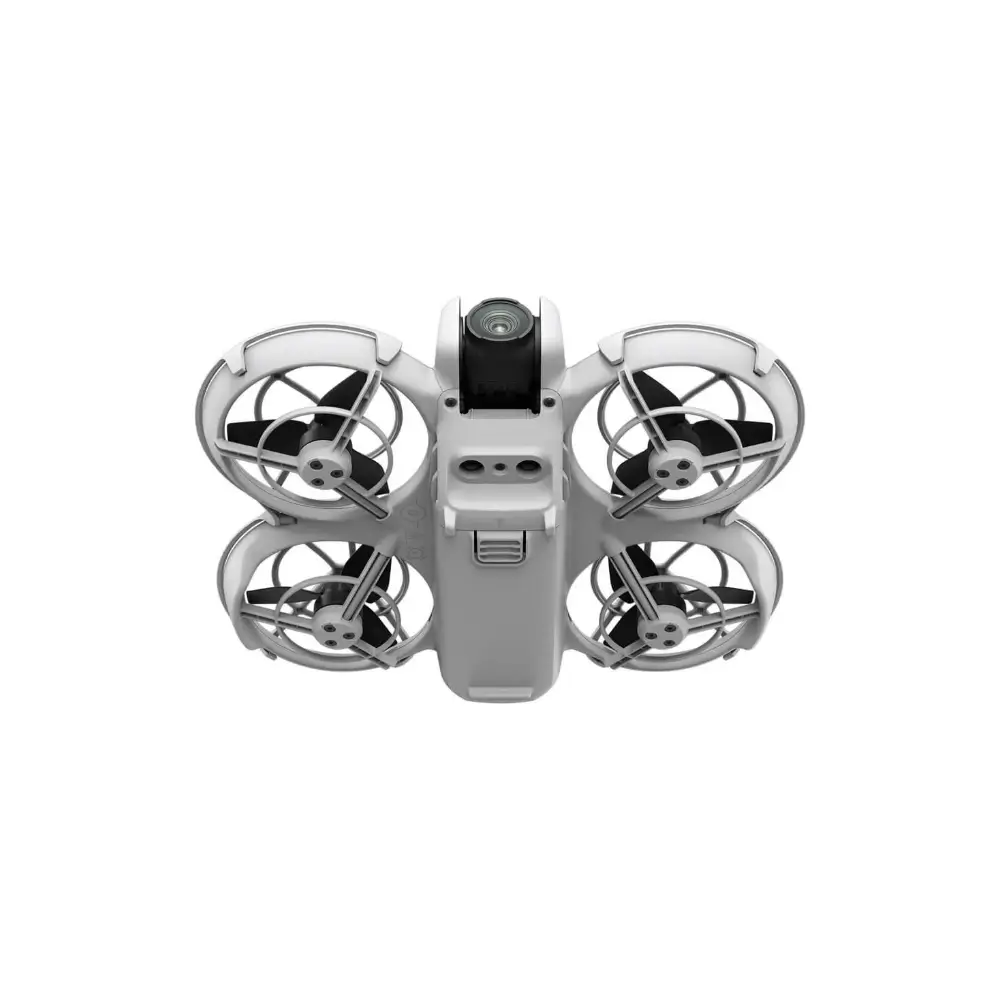 DJI Neo mini FPV drone shown from the front angle