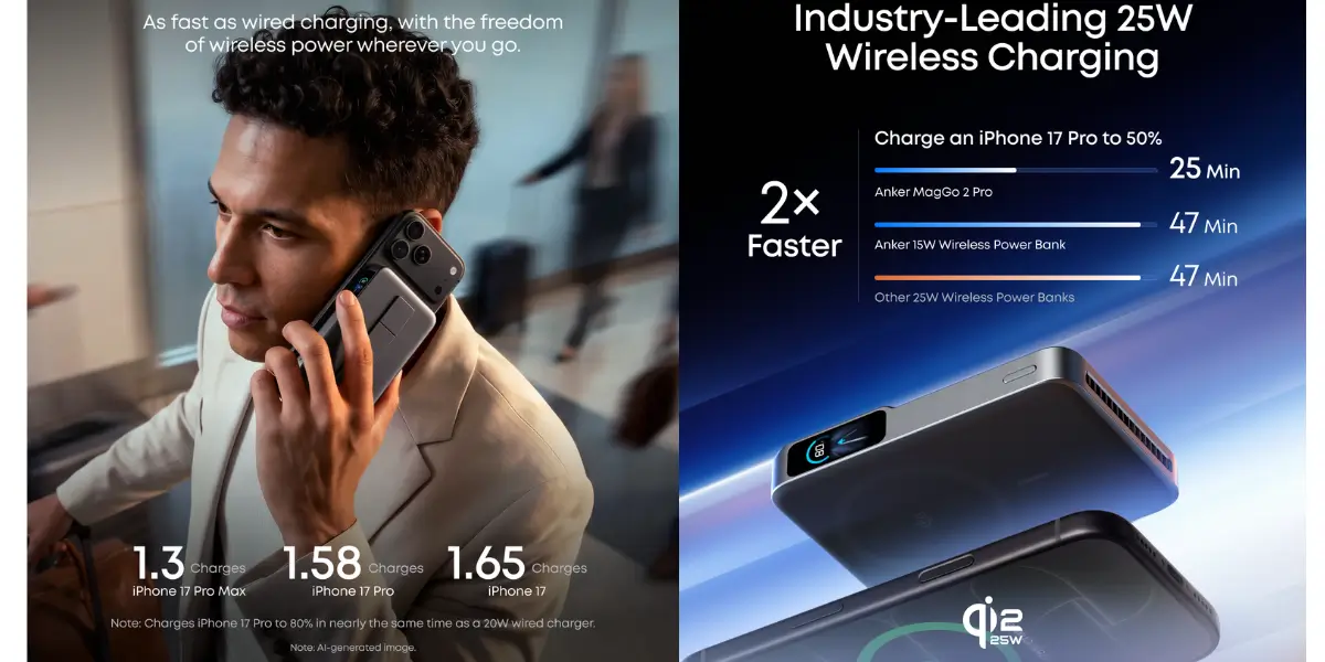 Anker MagGo 2 Pro Qi2 Magnetic Power Bank (10K, 25W) - image 3