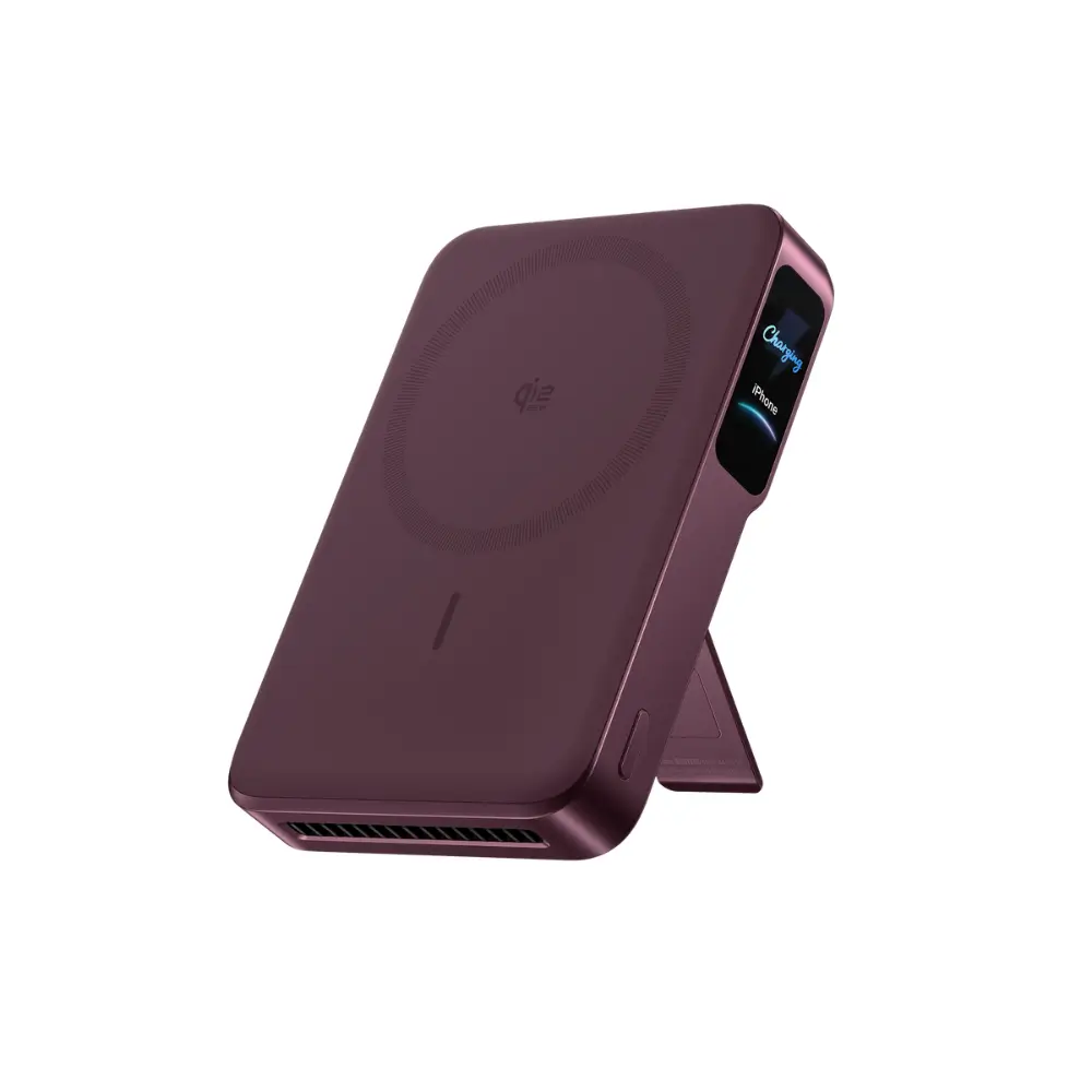 Active cooling fan vents on Anker MagGo 2 Pro power bank