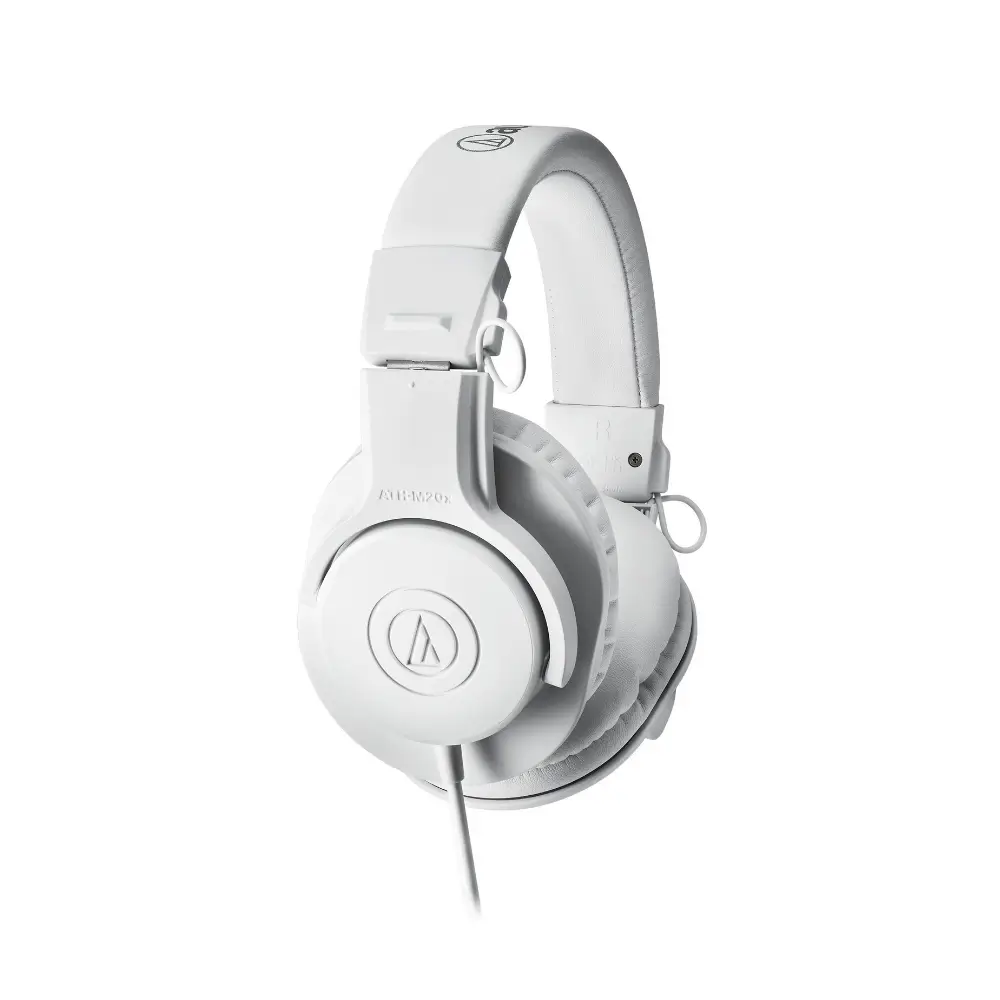 Close-up of ATH-M20x 40mm driver and ear cup design