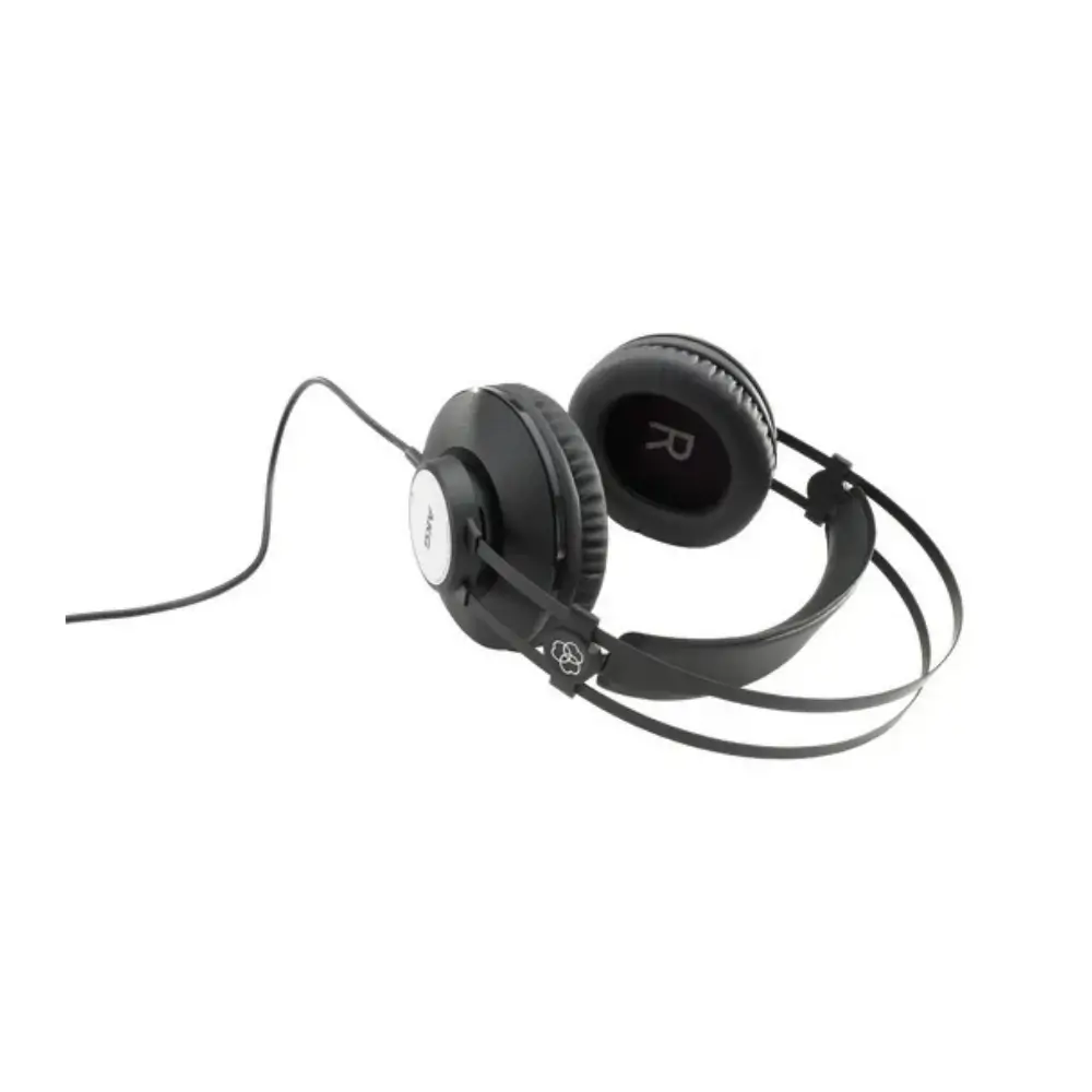 Close-up of AKG K72's 40mm driver and ear cup design
